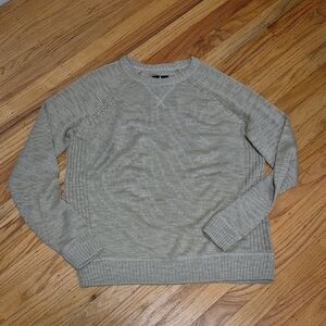 Vintage Sears Mens Long Sleeve Beige Sweater Sz L Gentle Loved